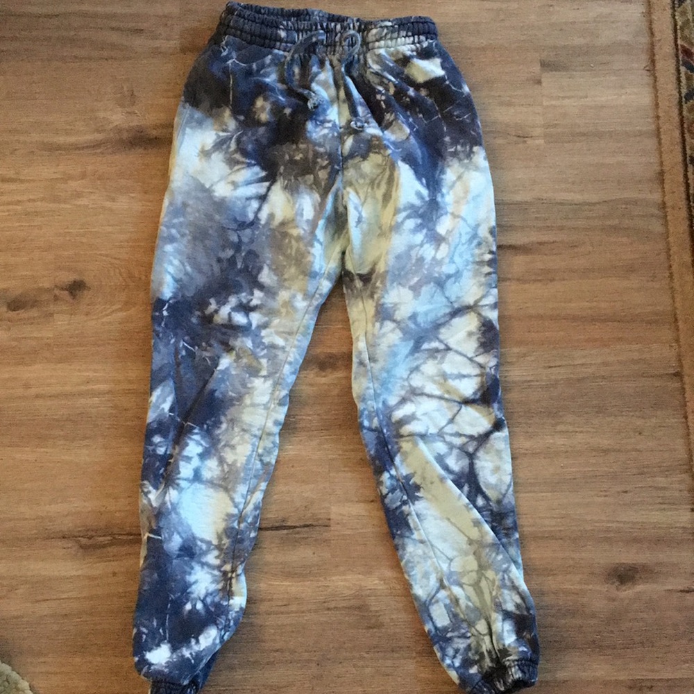 Talentless, blue tie dye sweat pants